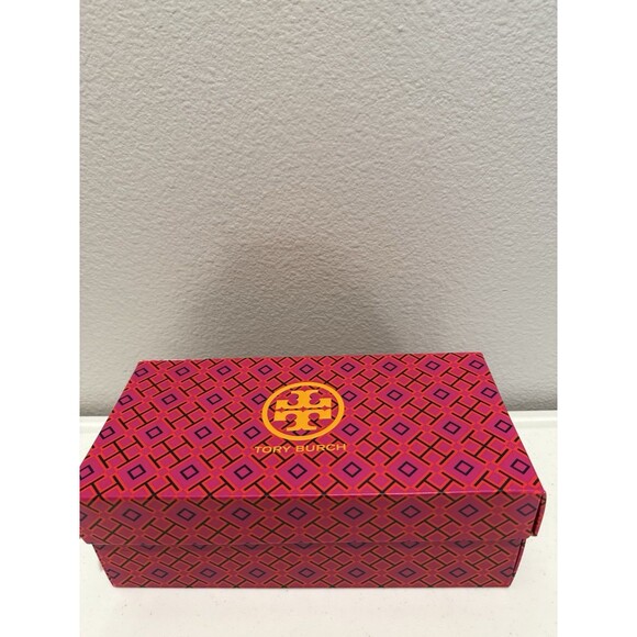 Tory Burch Georgia Ballet Flats Size 7.5 Leather Perfect Black Paris Goat $248 - Picture 7 of 10